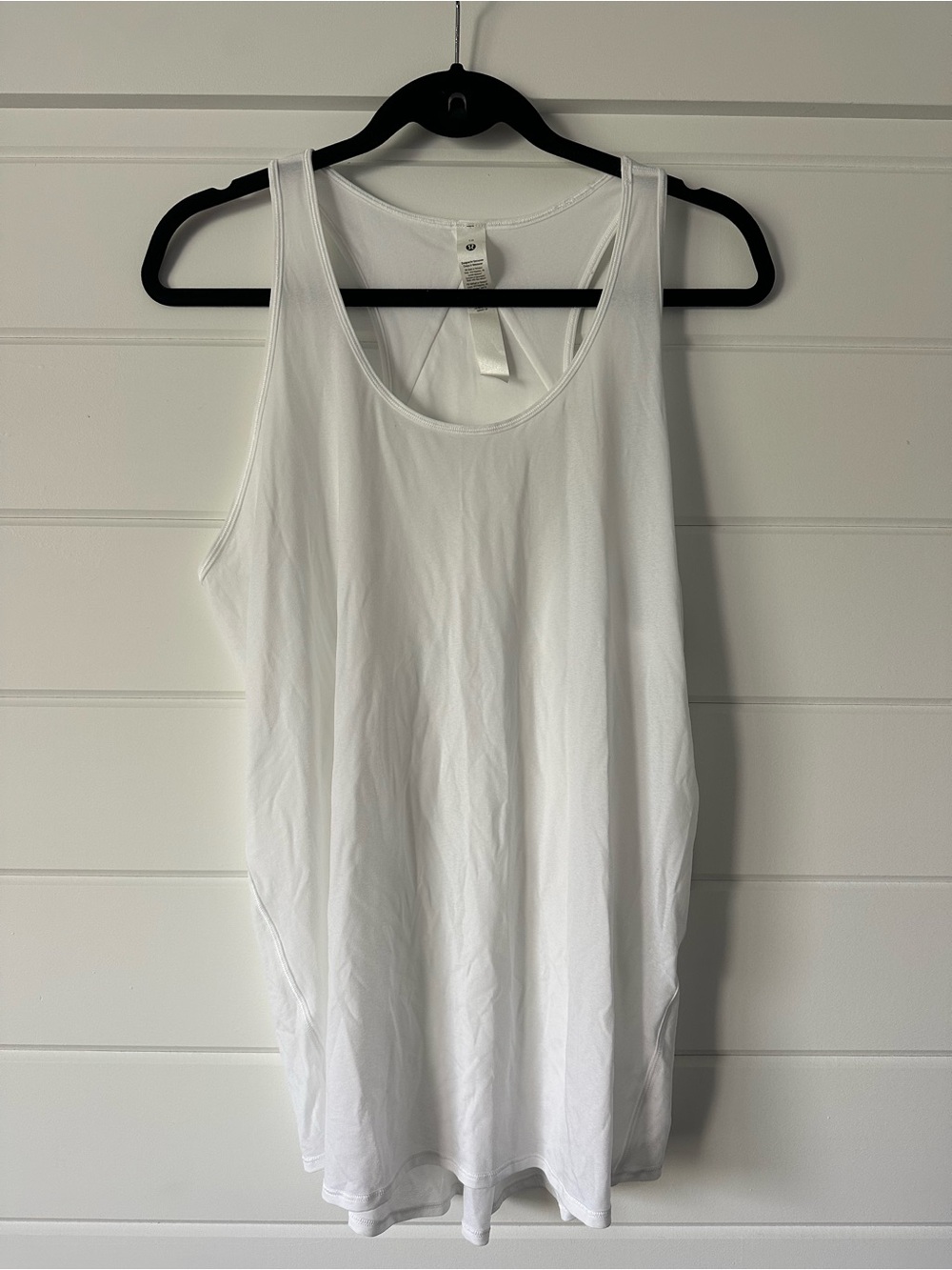 lululemon athletica White Pleated Essential Racerback Tank